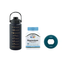 Набір для активного способу життя (фляга 2 л + Magnesium Glycinate + Кистьовий еспандер